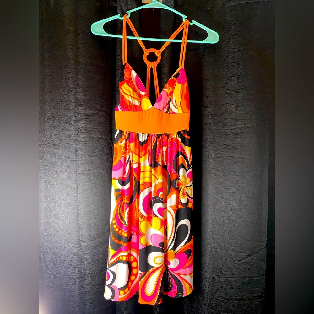 Orange sun dress
